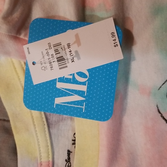 Girls tie dye Minnie Mouse Tshirt XL - Picture 2 of 2